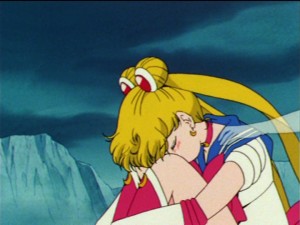 Sailor Moon episode 45 - Sailor Moon mourns the death of her friends and is touched by the ghost of Sailor Jupiter