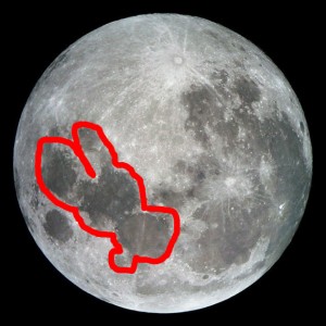The rabbit on the moon