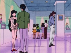 Rei and Mamoru at a romantic doll show