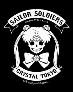 Moon's Angels - Sailor Moon biker shirt at Shirt Punch