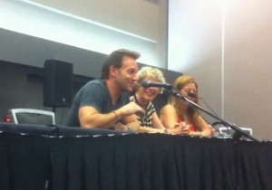 Vince Corazza, Susan Roman and Katie Griffin at Anime Revolution