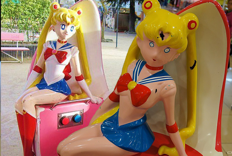 Creepy topless Sailor Moon statue mystery solved