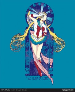 Ript Apparel Sailor Moon T-Shirt - Au clair de lune