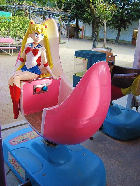 Sailor Moon children's ride paint intact