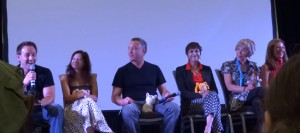 Sailor Moon voice actor panel at Anime Revolution featuring Vince Corazza, Stephanie "Sugar" Beard, Ron Rubin, Terri Hawkes, Susan Roman and Katie Griffin