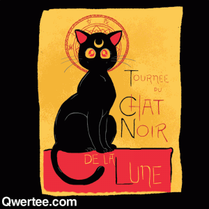 Tournée du Chat Noir de la Lune t-shirt image