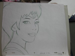 Toon Makers' Sailor Moon cel - Sailor Mars - Sketch