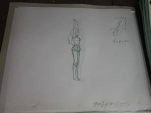 Toon Makers' Sailor Moon cel - Sailor Moon transforming - Sketch