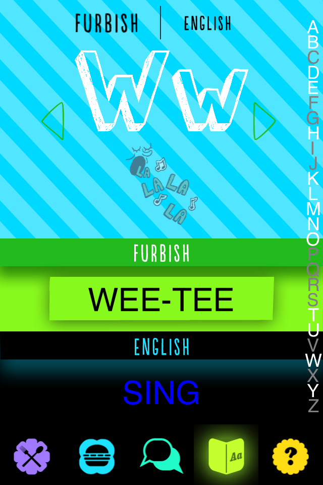 Wee-Tee is furbish for Sing