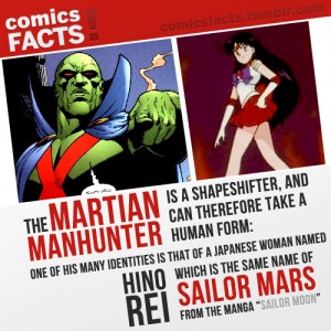 Comics Facts! Batman reads Sailor Moon
