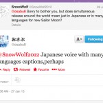 Japanese voice with many languages captions,perhaps - Tweet by @osabu8