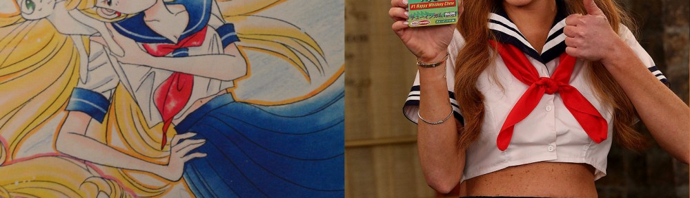 Lindsay Lohan on Anger Management not looking like Sailor Moon but wearing Minako Aino's school uniform