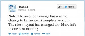 Fumio Osano tweet about the complete versions of the Sailor Moon manga