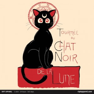 Tournée du chat noir de la luna - Ript Apparel