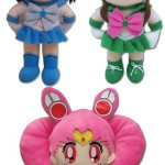 New plush toys from GE Animation - Sailor Mercury, Sailor Jupiter, Sailor Chibi Moon