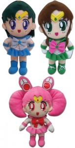 New plush toys from GE Animation - Sailor Mercury, Sailor Jupiter, Sailor Chibi Moon