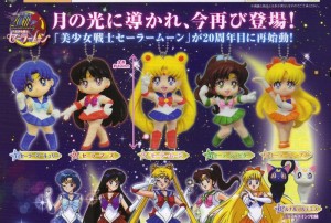 Sailor Moon capsule toy keychains