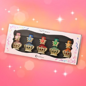 Sailor Moon nail polish bottles in box