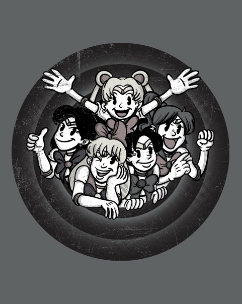 The Silver Age Scouts - Sailor Moon/Looney Tunes t-shirt - ShirtPunch
