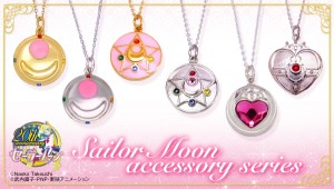 Sailor Moon accessory series necklaces by Bandai