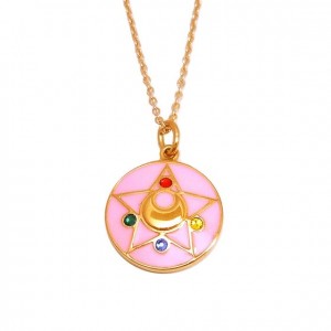 Sailor Moon Crystal Star Brooch Necklace from Bandai