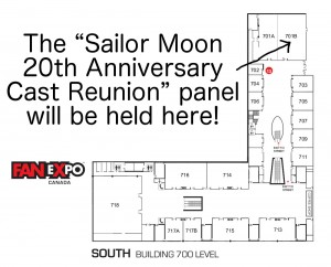 Sailor Moon panel location Fan Expo 2013