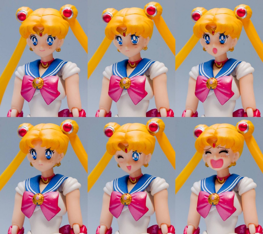 Bandai's Sailor Moon S. H. Figuarts figure - All faces