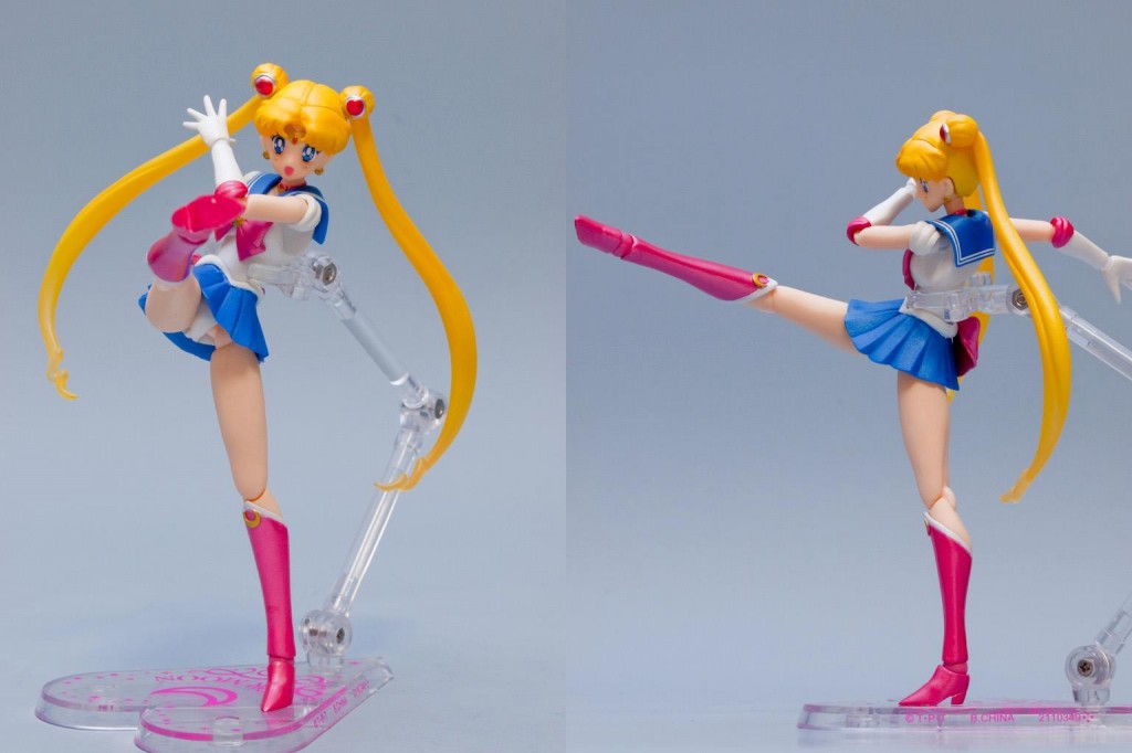 Bandai's Sailor Moon S. H. Figuarts figure doing a kick