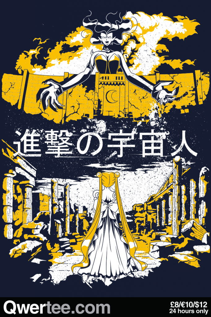 "Attack on Moon - Alien Advance" Sailor Moon/Attack on Titan shirt for sale at Qwertee