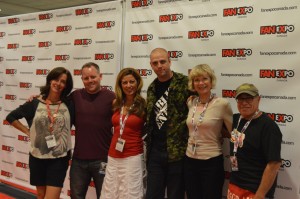 Linda Ballantyne (Sailor Moon) Toby Proctor (Tuxedo Mask) Katie Griffin (Sailor Mars) Adam Gardner (Sailor Moon News web master) Susan Roman (Sailor Jupiter) and John Stocker (voice director)