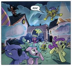 Sailor Pluto in the My Little Pony: Friendship is Magic comic book