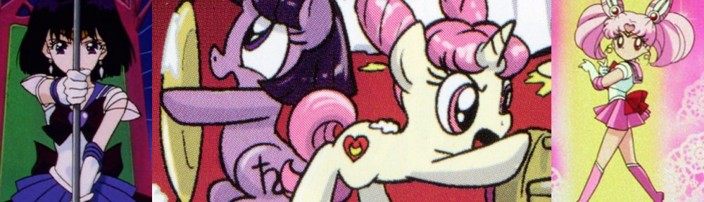 Sailor Saturn and Sailor Chibi Moon in the My Little Pony: Friendship is Magic comic book