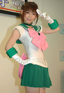 Shoko Nakagawa cosplaying as Sailor Jupiter