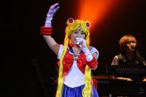 Shoko Nakagawa cosplaying as Sailor Moon