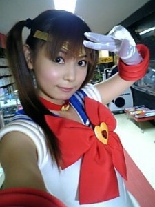 Shoko Nakagawa cosplaying as Sailor Moon