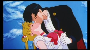 Tuxedo Mask Kisses a dead Sailor Moon in the Sailor Moon R Movie