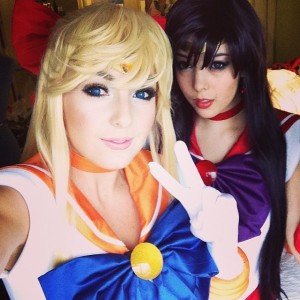 Jessica Nigri as Sailor Venus and Monika Lee as Sailor Mars