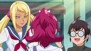 Marmo as Serena, Mana and Ira as Melvin in Doki Doki Pretty Cure