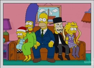 The Simpsons family photo with Lisa as a Sailor Moon character