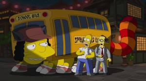 The Simpsons - Otto as the Cat Bus from My Neighbor Totoro