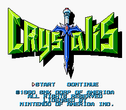 Crystalis title screen