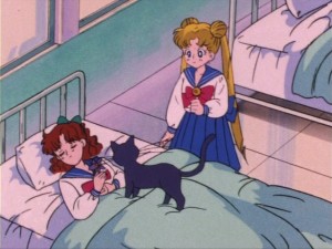 Sailor Moon episode 3 - Naru sleeping