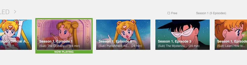 Sailor Moon on Hulu