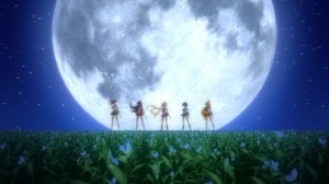 Sailor Moon Crystal episode 01 - Sailor Jupiter, Mars, Moon, Mercury, Venus