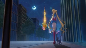 Sailor Moon Crystal episode 01 - Sailor Moon and Luna