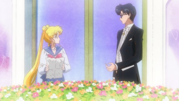 Sailor Moon Crystal episode 01 - Usagi and Mamoru
