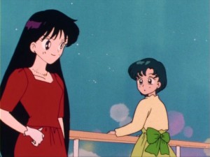 Sailor Moon Episode 12 - Rei and Ami on the cruise ship