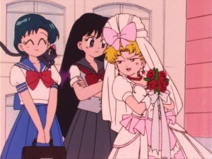 Sailor Moon episode 16 - Usagi getting nasty with Rei