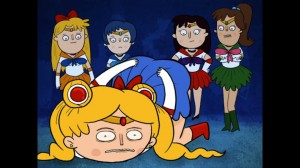 Moon Animate Make-Up! - Sailor Moon getting kicked in the butt
