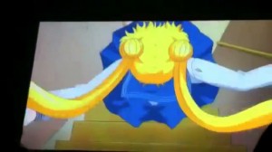 Sailor Moon Crystal episode 1 - Usagi falling down the stairs